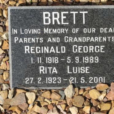 BRETT Reginald George 1918-1989 &amp; Rita Luise 1923-2001