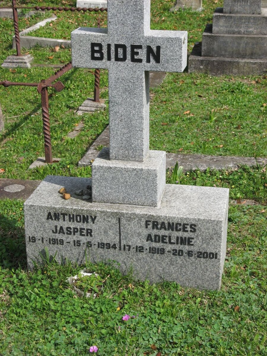 BIDEN Anthony Jasper 1919-1994 &amp; Frances Adeline 1919-2001