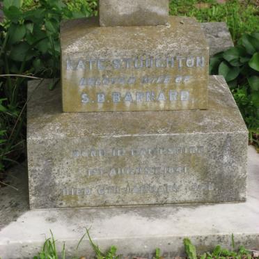 BARNARD Kate S. nee STOUGHTON 1841-1928