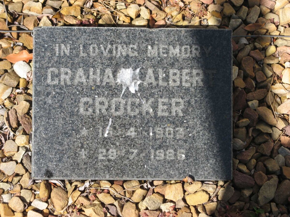 CROCKER Graham Albert 1903-1986