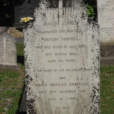 CHAPPELL Maria Matilda -1916 :: CHAPPELL Walter James -1904 