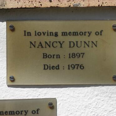 DUNN Nancy 1897-1976