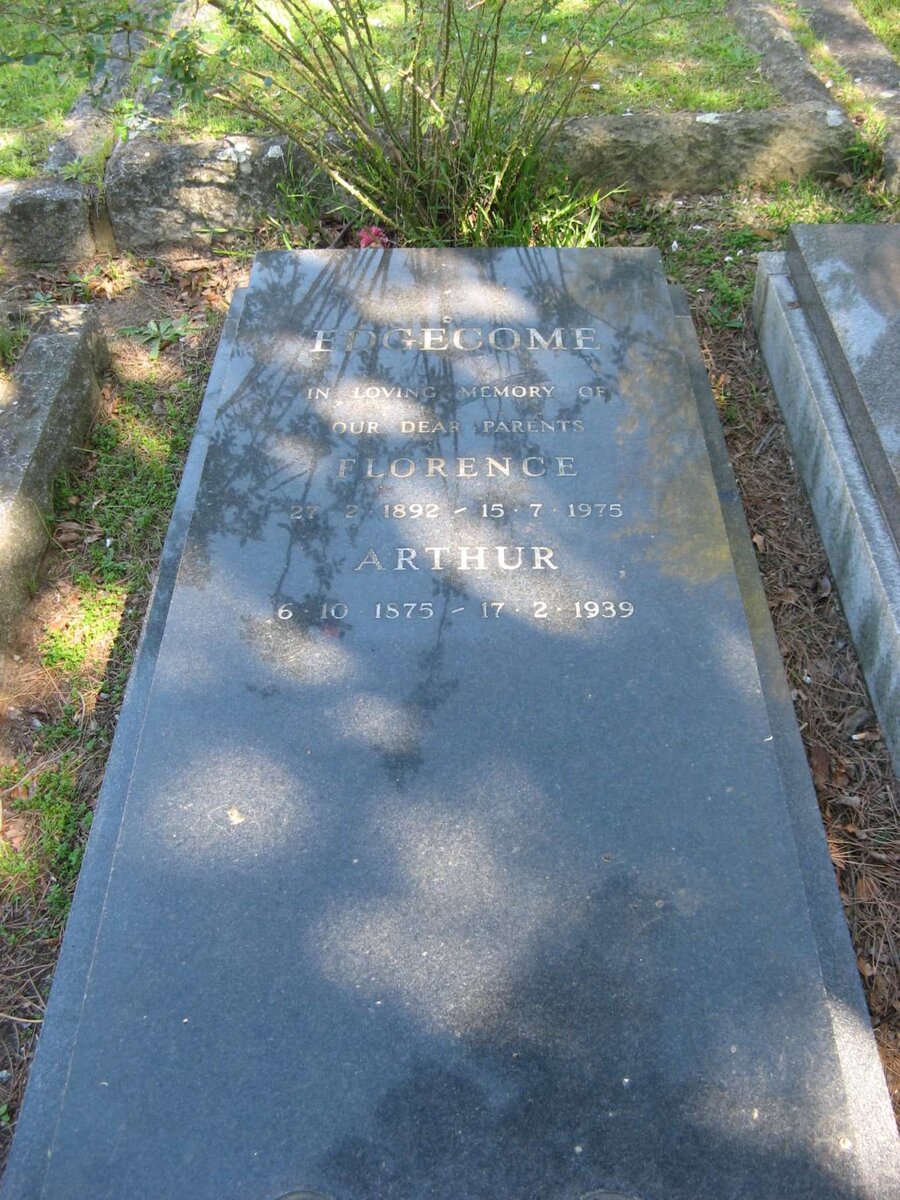 EDGECOME Arthur 1875-1939 &amp; Florence 1892-1975