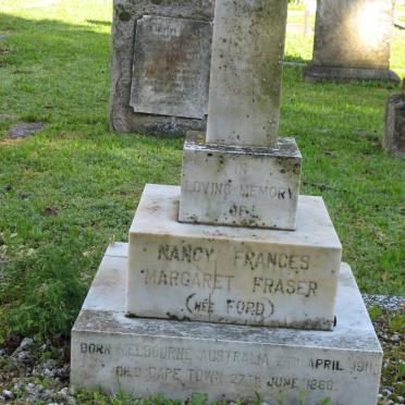 FRASER Nancy Frances Margaret nee FORD 1911-1986