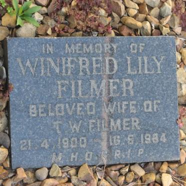 FILMER Winifred Lily 1900-1984