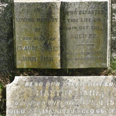 FISH Martha Jane -1929 :: FISH Claude James John -1918