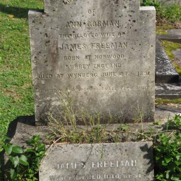 FREEMAN James -1914 &amp; Ann GORMAN -1891