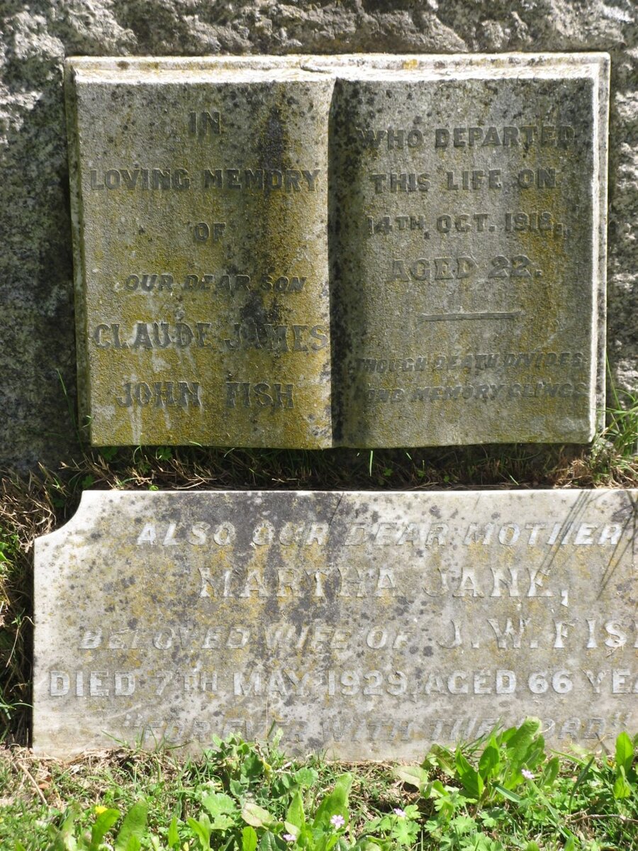 FISH Martha Jane -1929 :: FISH Claude James John -1918