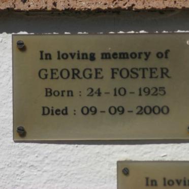FOSTER George 1925-2000