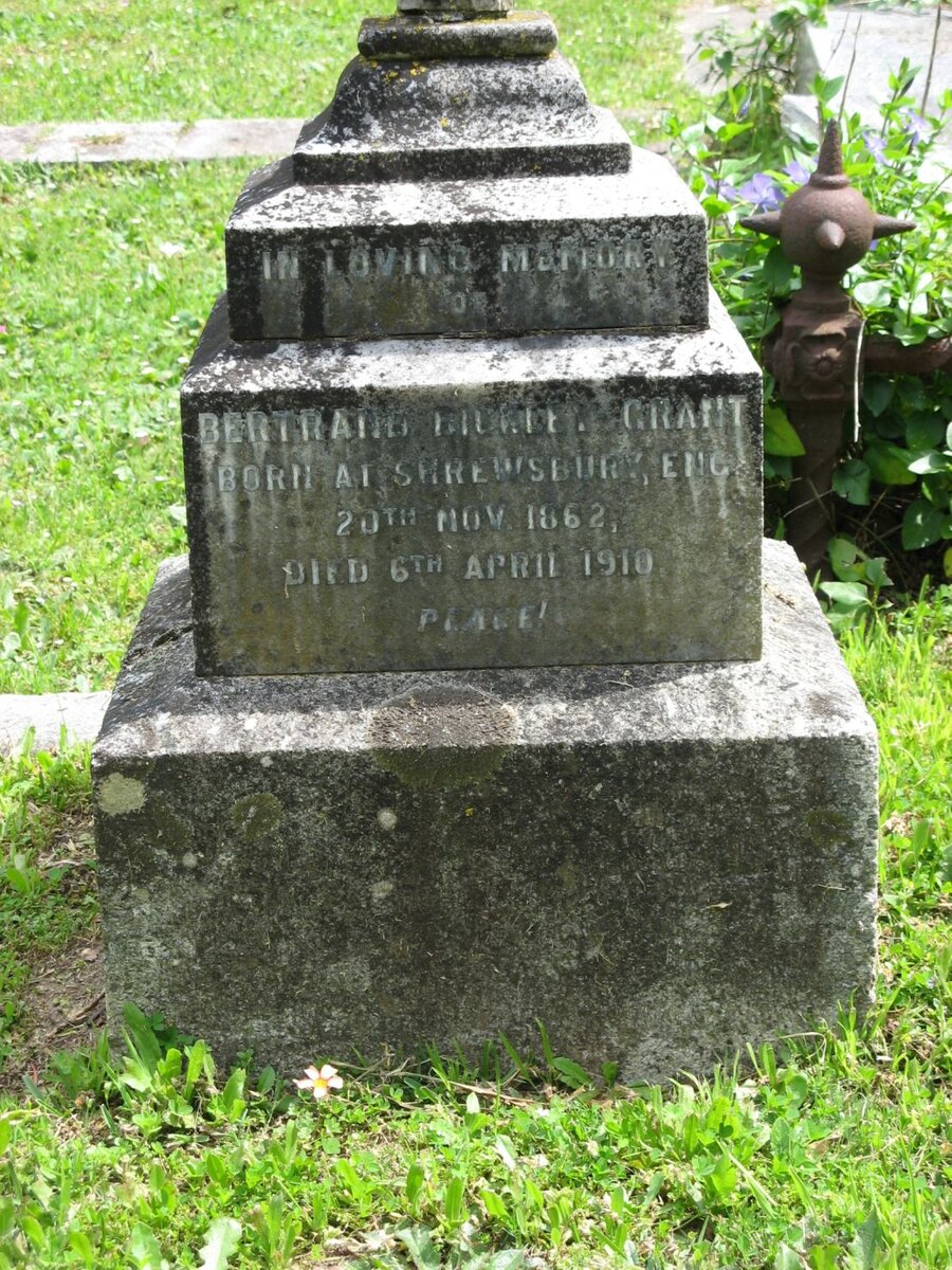 GRANT Bertrand Bickley 1862-1910