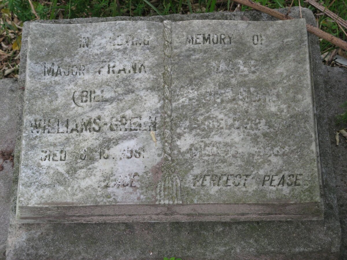 GREEN Frank -1898, WILLIAMS &amp; Mabel Jacobie -19??