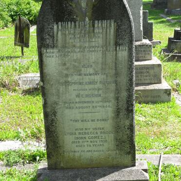 GOMEZ Louisa Emily -1892 :: RUSHIN Josephine Emily 1847-1900 :: RHODE Lydia Rebecca nee GOMEZ -1930