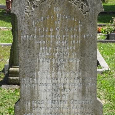 GEORGE James 1836-1931 &amp; Eliza 1847-1931 :: GEORGE James Henry 186?-1946