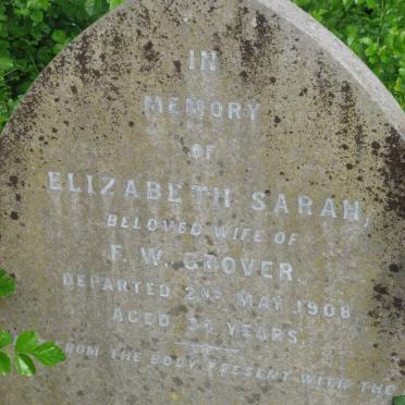 GROVER Elizabeth Sarah -1908