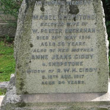 GIDDY Anne Jeans nee SHEPSTONE -1917 :: BUCHANAN Mabel Shepstone -1914