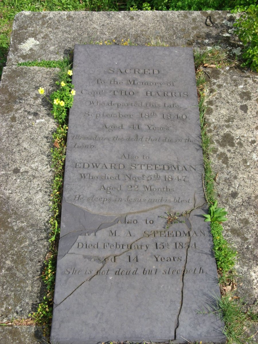 HARRIS Thos -1840 :: STEEDMAN Edward -1847 :: STEEDMAN ?ry M.A. -1854