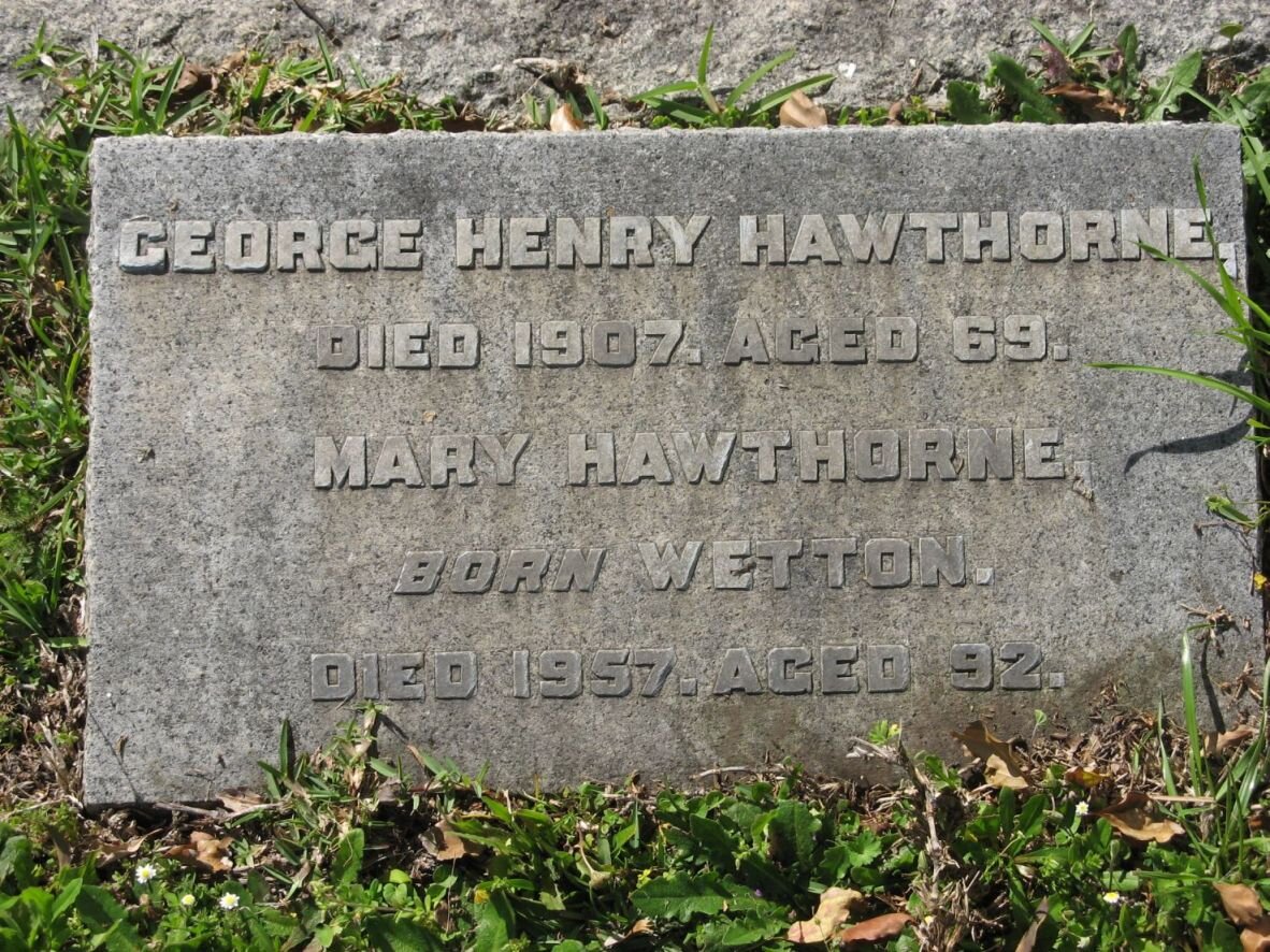 HAWTHORNE George Henry -1907 &amp; Mary WETTON -1957