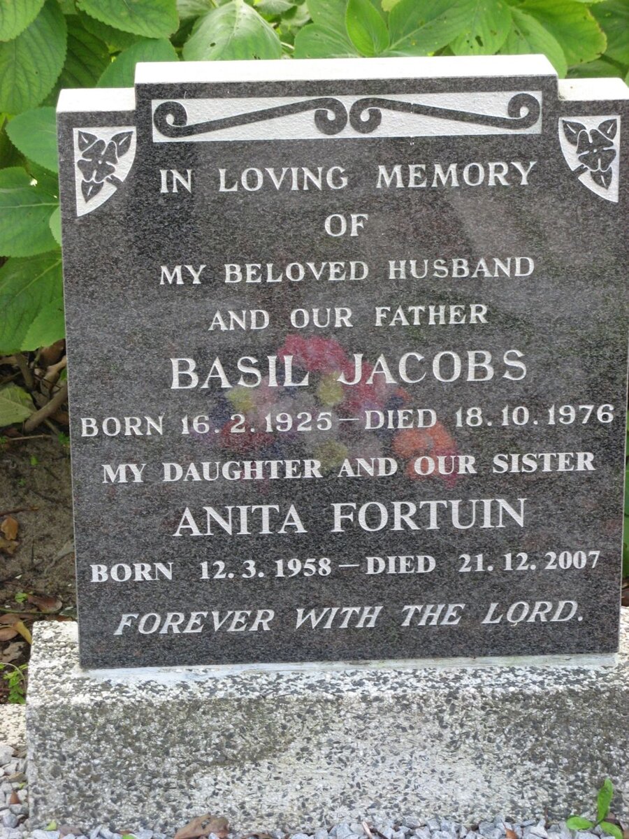 JACOBS Basil 1925-1976 :: FORTUIN Anita 1958-2007