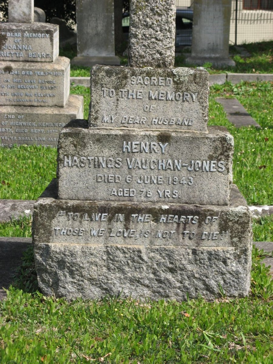 JONES Henry Hastings, VAUGHAN -1943