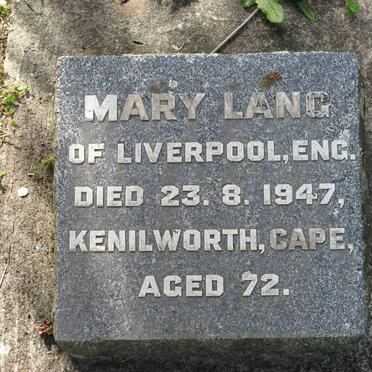 LANG Mary -1947