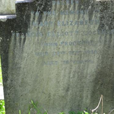LOCKHARDT Mary Elizabeth Francis Elliott nee PROCTOR -189?