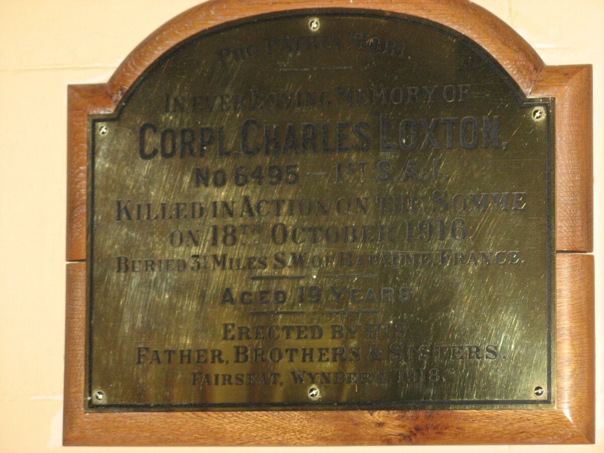 LOXTON Charles -1916