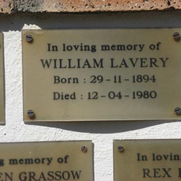 LAVERY William 1894-1980