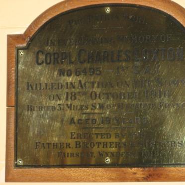 LOXTON Charles -1916