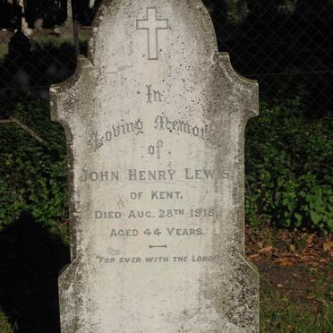 LEWIS John Henry -1915