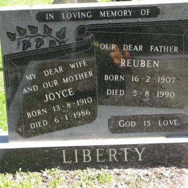 LIBERTY Reuben 1907-1990 &amp; Joyce 1910-1986