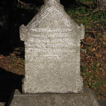 MANN Willie Stephen -1888