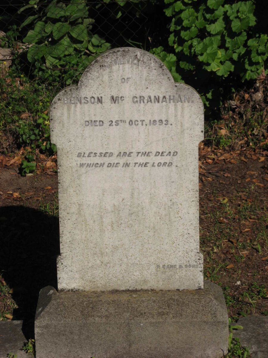 McGRANAHAN Benson -1893
