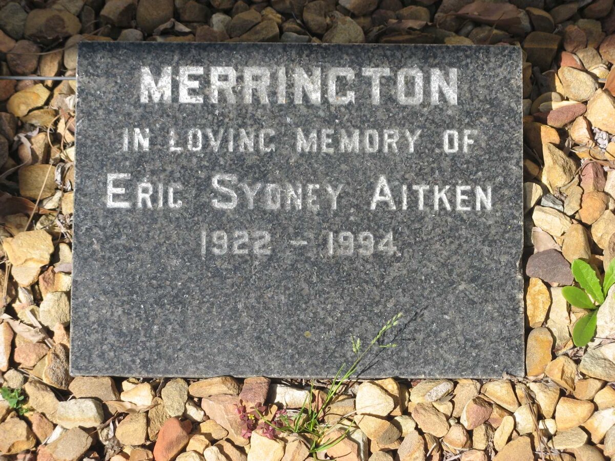 MERRINGTON Eric Sydney Aitken 1922-1994