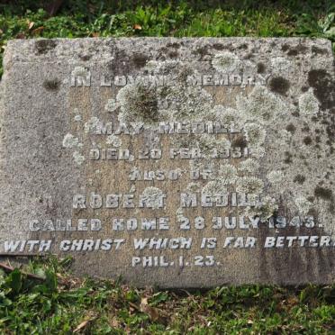 MEDILL Robert -1943 &amp; May -1931