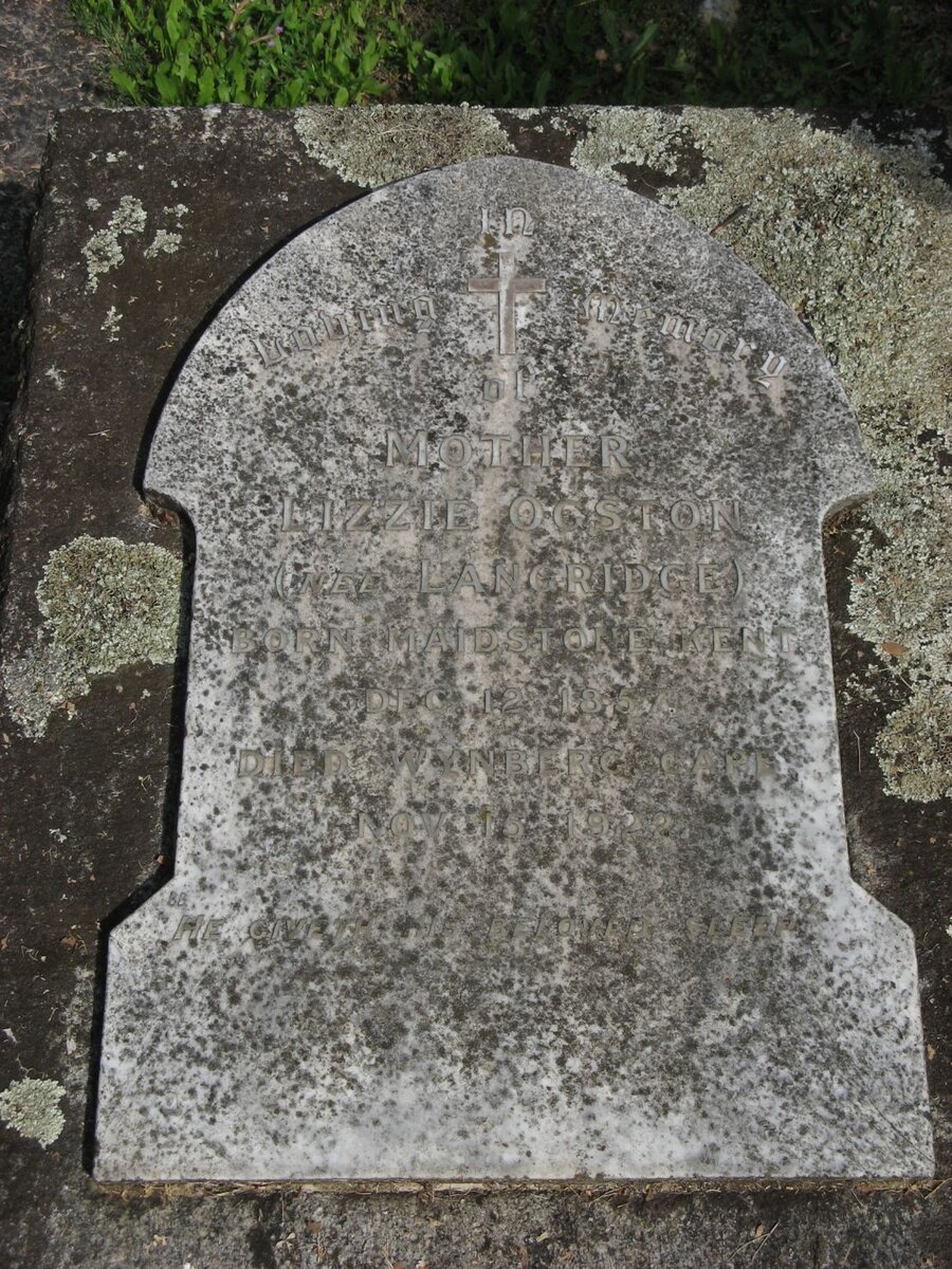 OGSTON Lizzie nee LANGRIDGE 1857-1922