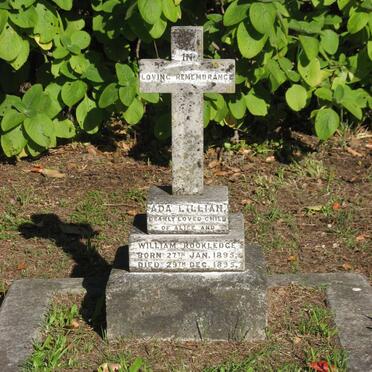 ROOKLEDGE Ada Lillian 1895-1895