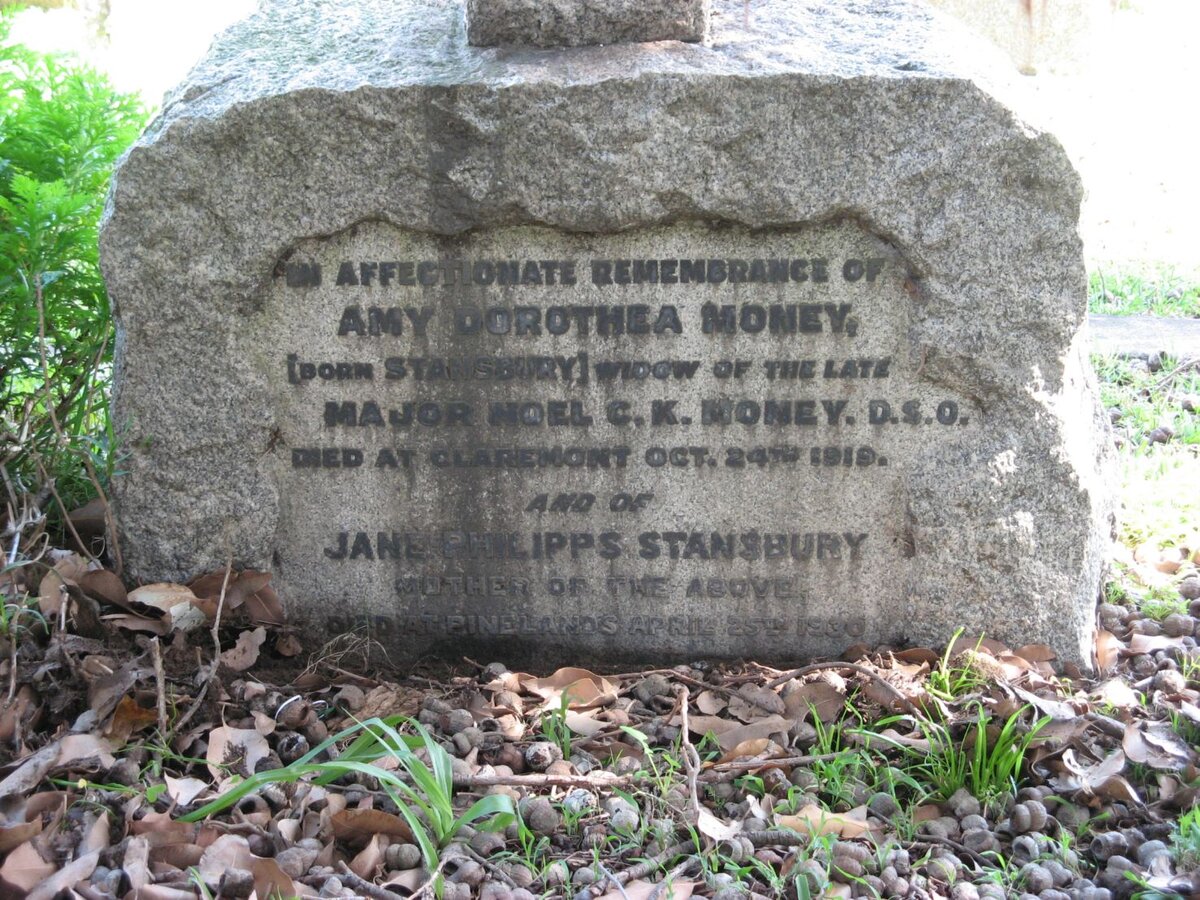 STANSBURY Jane Philipps -1930 :: MONEY Amy Dorothea nee STANSBURY -1919