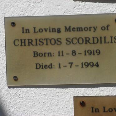 SCORDILIS Christos 1919-1994