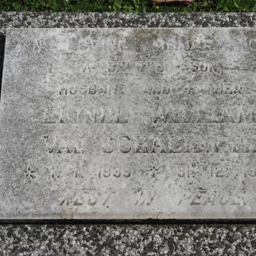 SCHALKWYK Lionel William, van 1939-1980