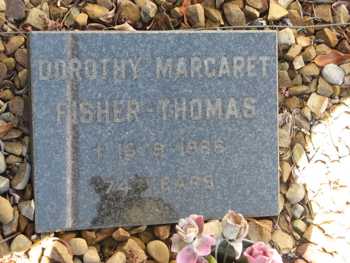 THOMAS Dorothy Margaret, FISHER -1986