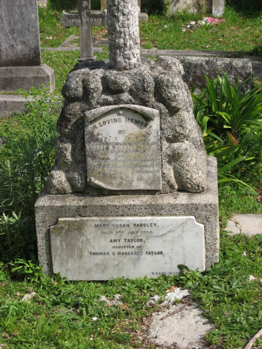TAYLOR Hannah Margaret -18?? :: PARSLEY Mary Susan -1908 :: TAYLOR Amy