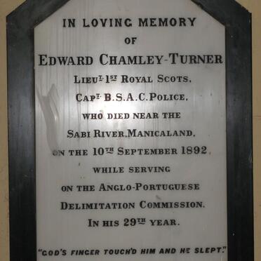 TURNER Edward, CHAMLEY -1892