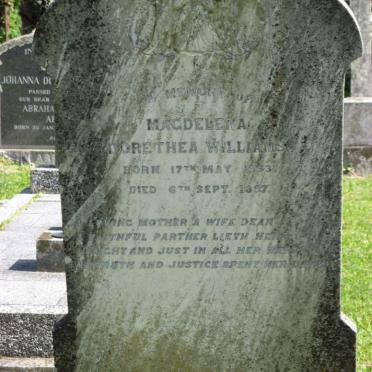 WILLIAMS Magdelena Dorethea 1833-1897