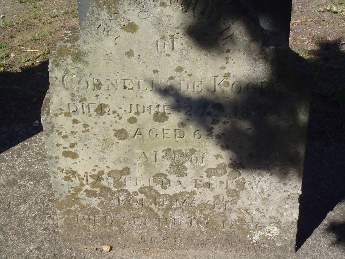 KOCK Cornelis, de -1856 &amp; Magtelda MEYER -1856