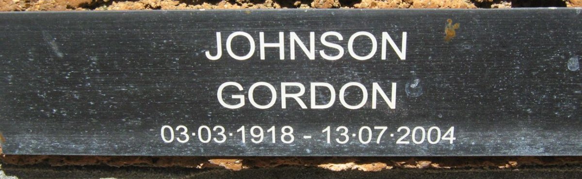 JOHNSON Gordon 1918-2004