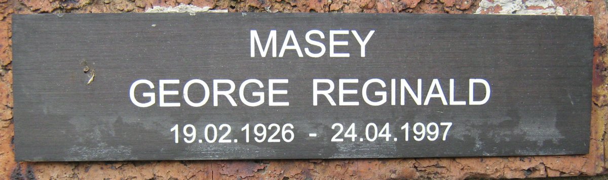 MASEY George Reginald 1926-1997