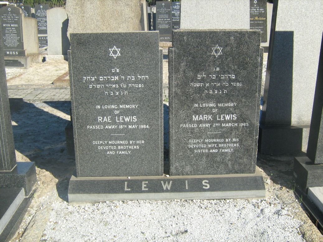 LEWIS Mark -1965 &amp; Rae -1984