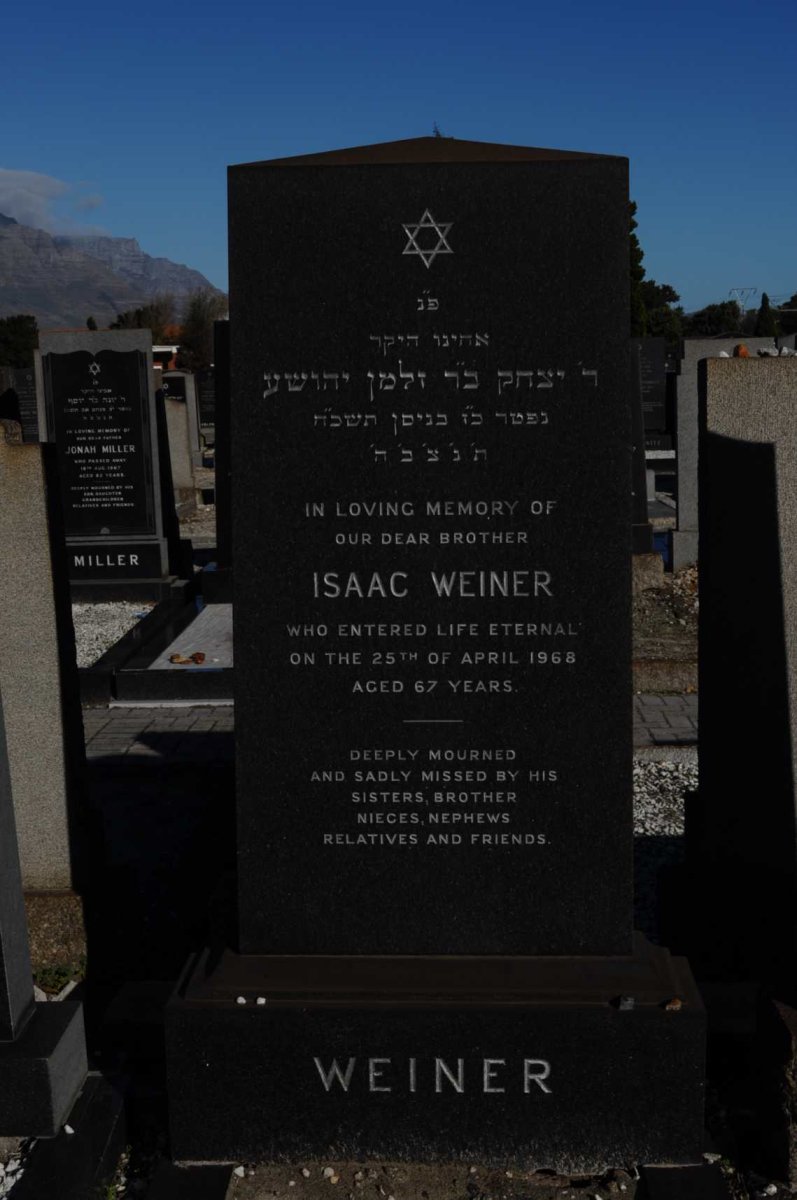 WEINER Isaac -1968