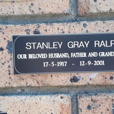 RALPH Stanley Gray 1917-2001