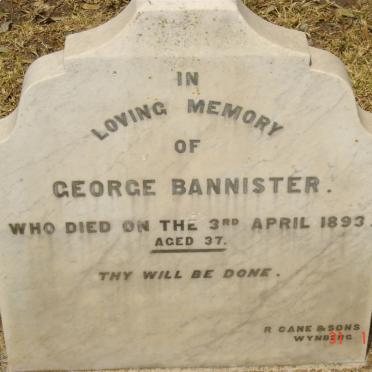 BANNISTER George  -1893